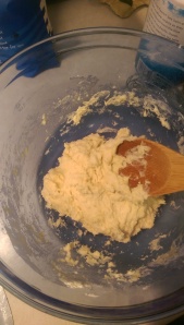 Add milk and oil and stir until soft dough forms
